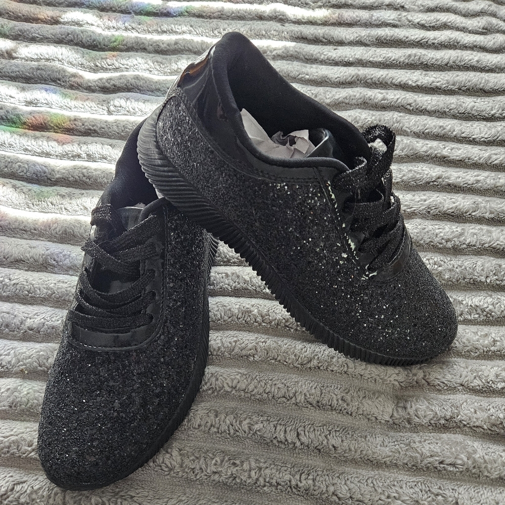 SALE ** BRAND NEW ** Black Glitter Sneakers